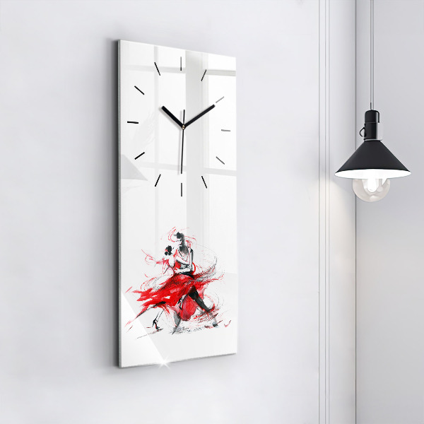Vertical wall clock Dancing couple