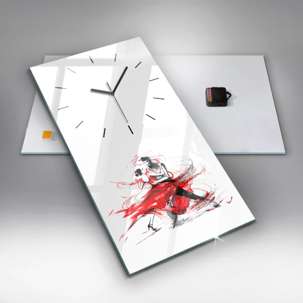 Vertical wall clock Dancing couple