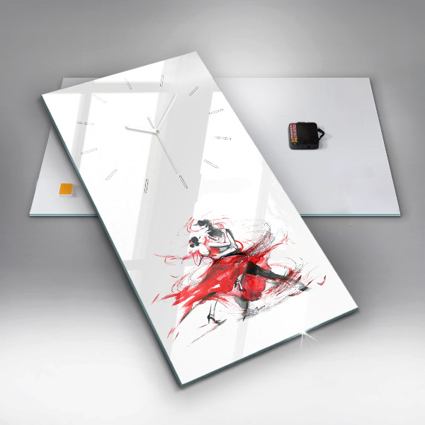 Vertical wall clock Dancing couple