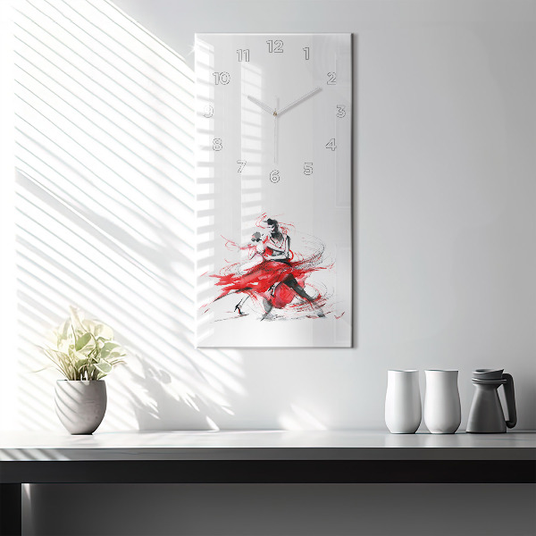Vertical wall clock Dancing couple
