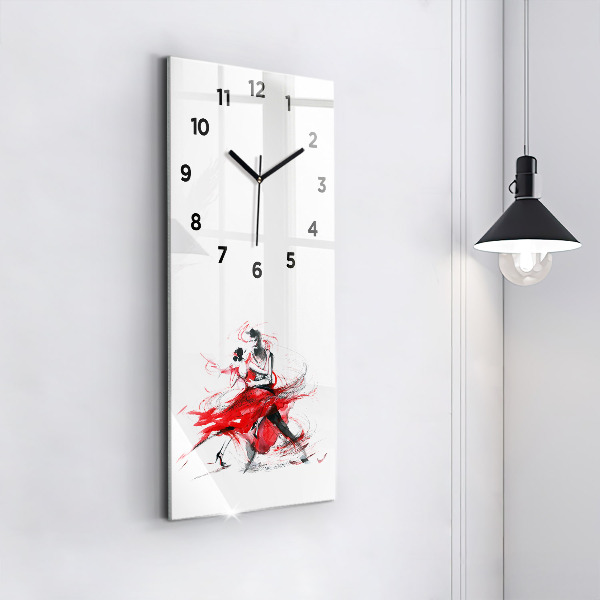 Vertical wall clock Dancing couple