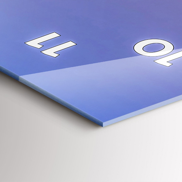 Vertical wall clock View of Barcelona