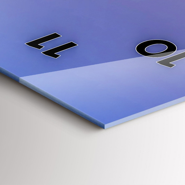 Vertical wall clock View of Barcelona