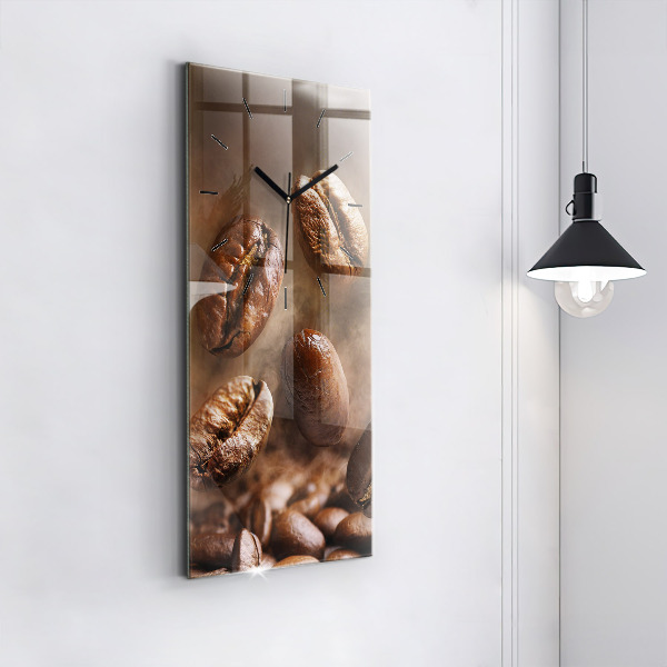 Vertical wall clock Coffee beans