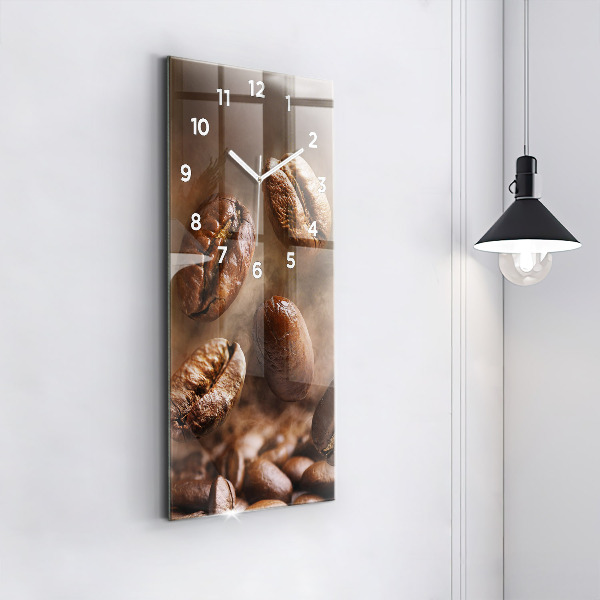 Vertical wall clock Coffee beans
