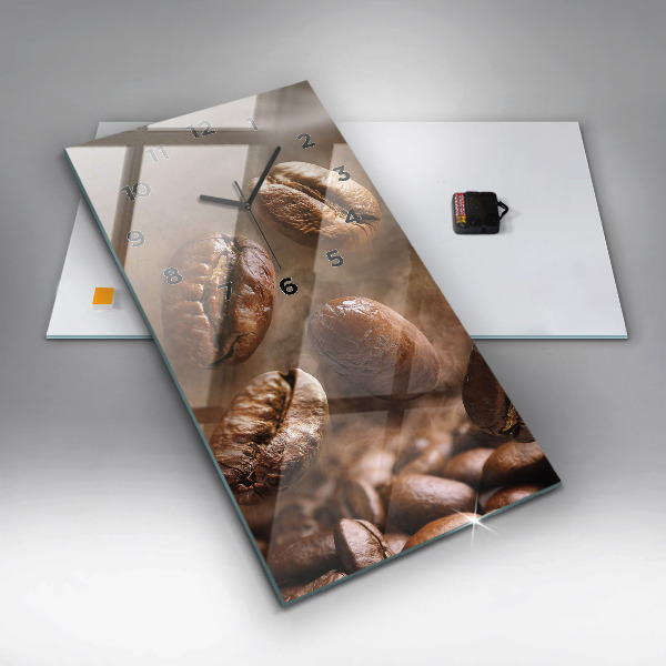 Vertical wall clock Coffee beans