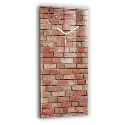 Vertical wall clock Brick wall