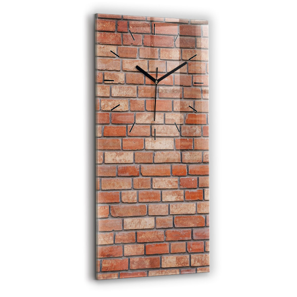 Vertical wall clock Brick wall