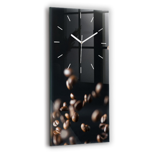 Vertical wall clock Coffee beans