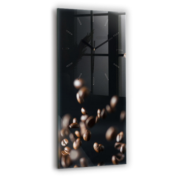 Vertical wall clock Coffee beans