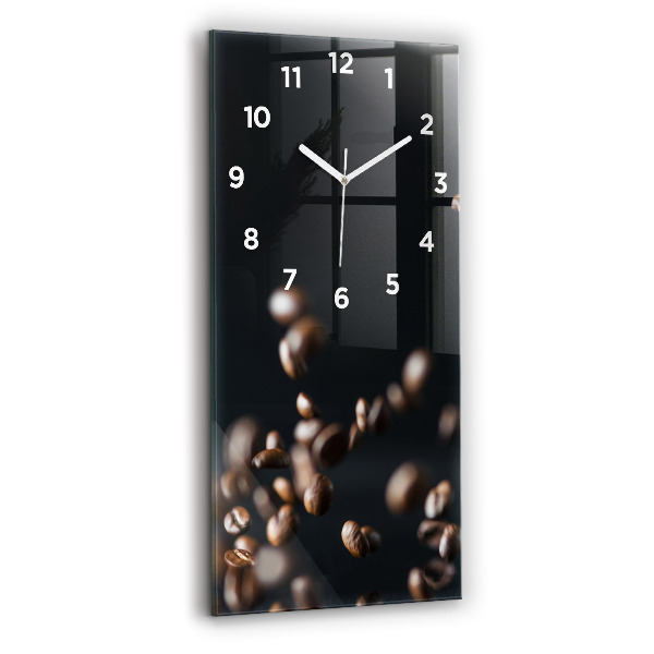 Vertical wall clock Coffee beans
