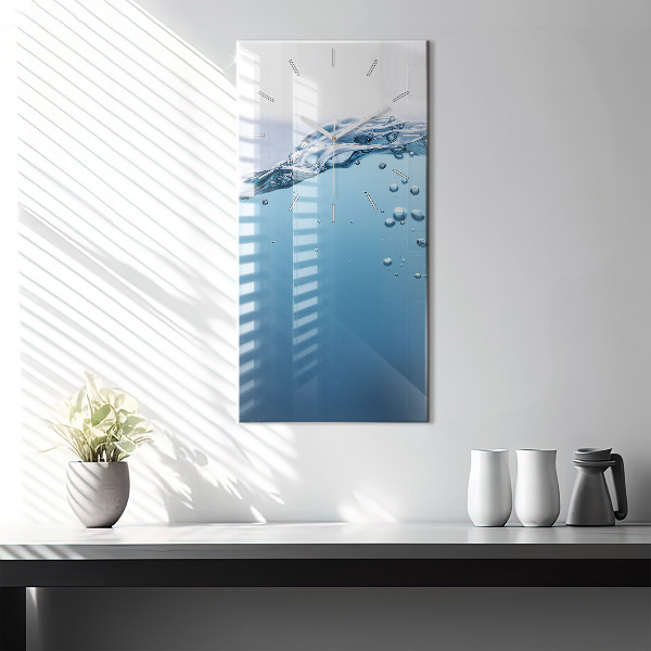 Vertical wall clock Underwater view