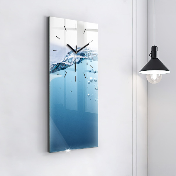 Vertical wall clock Underwater view