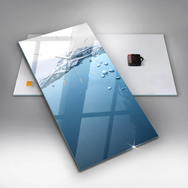 Vertical wall clock Underwater view