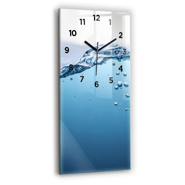 Vertical wall clock Underwater view
