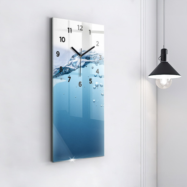 Vertical wall clock Underwater view