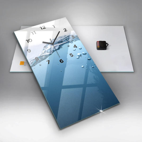 Vertical wall clock Underwater view