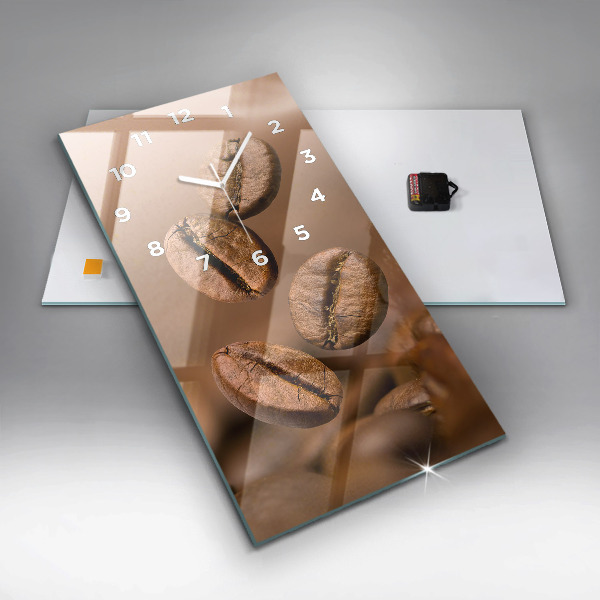 Vertical wall clock Abstract colors