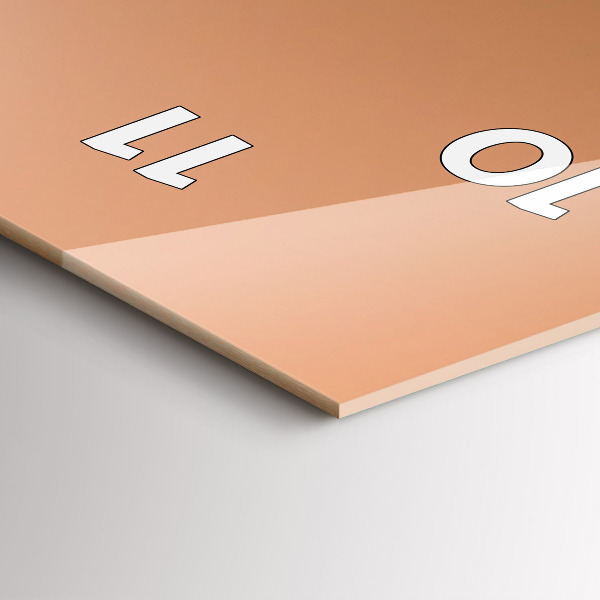 Vertical wall clock Abstract colors