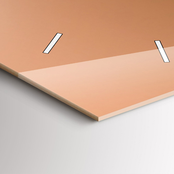 Vertical wall clock Abstract colors