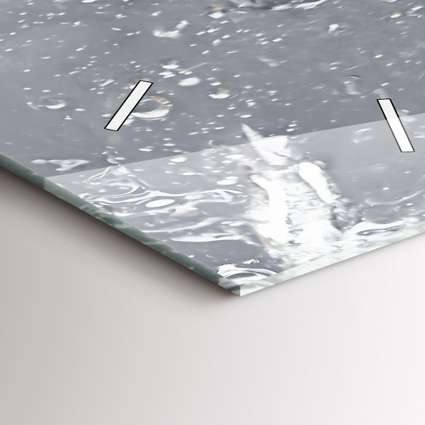 Vertical wall clock Citrus in water