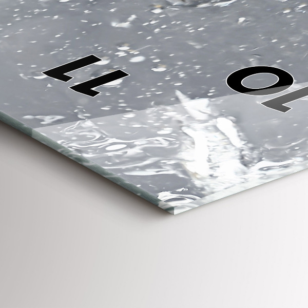 Vertical wall clock Citrus in water