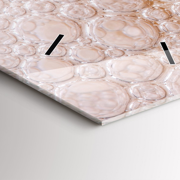 Vertical wall clock Beer with foam