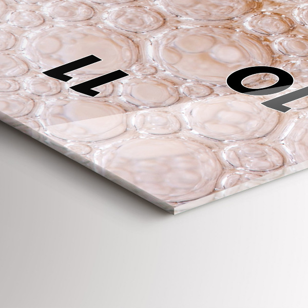 Vertical wall clock Beer with foam