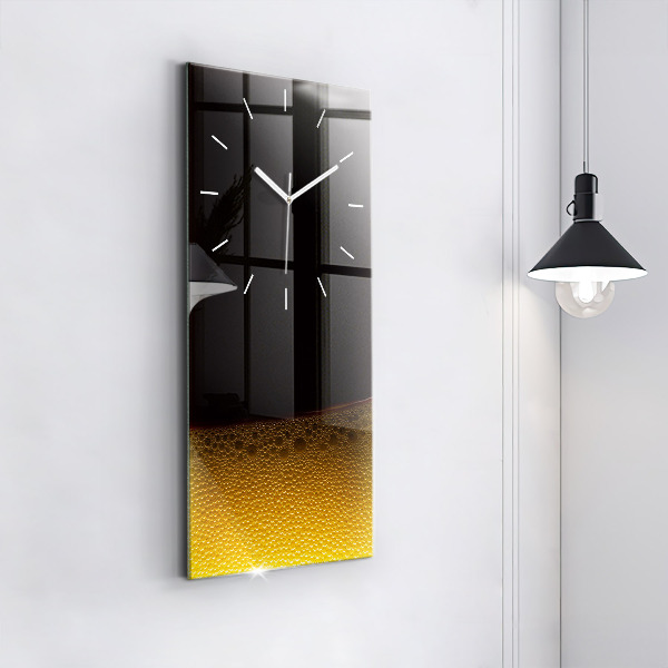 Vertical wall clock Orange juice