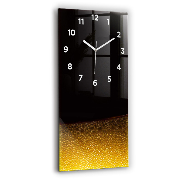 Vertical wall clock Orange juice
