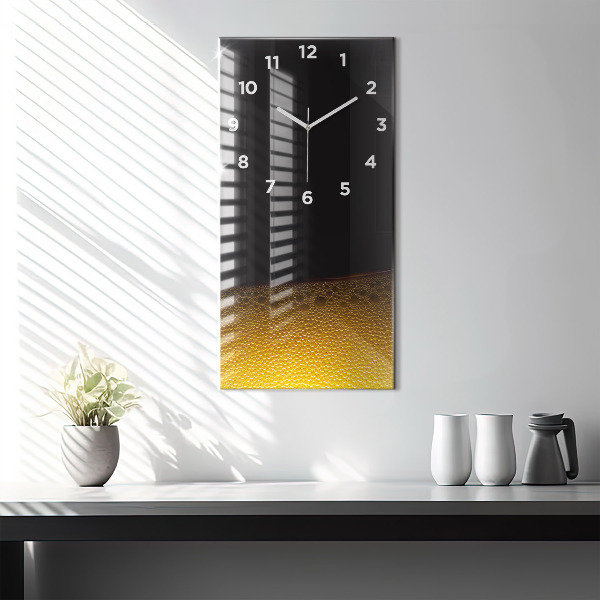 Vertical wall clock Orange juice