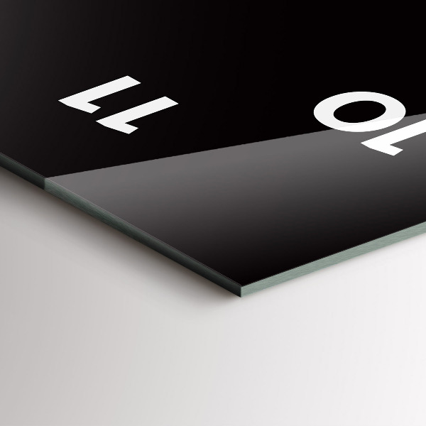 Vertical wall clock Orange juice