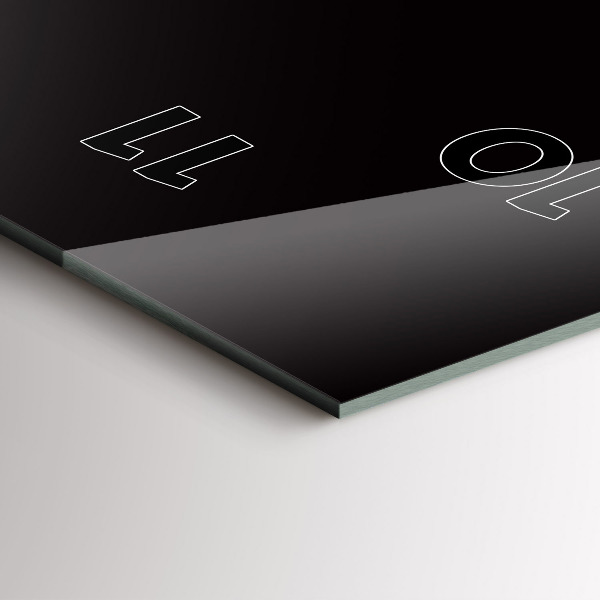 Vertical wall clock Orange juice