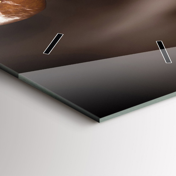 Vertical wall clock Hot coffee