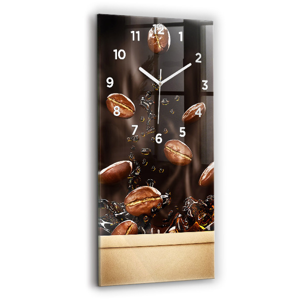 Vertical wall clock Hot coffee