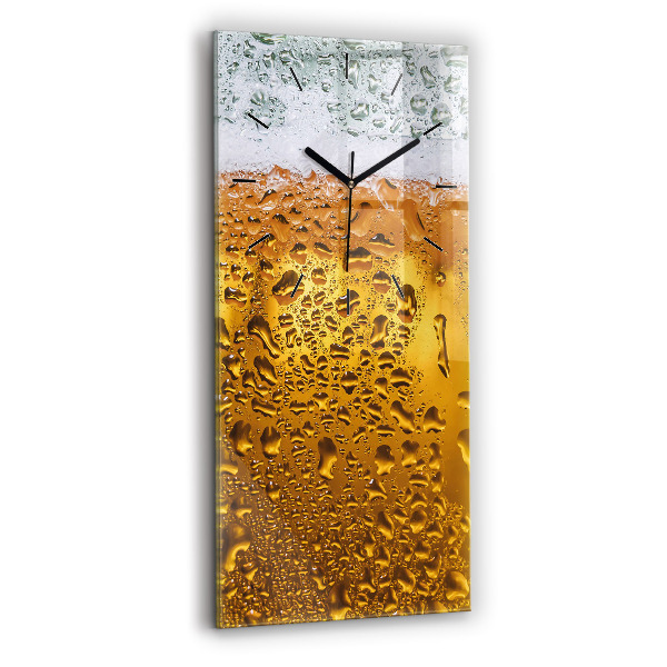Vertical wall clock A mug of beer