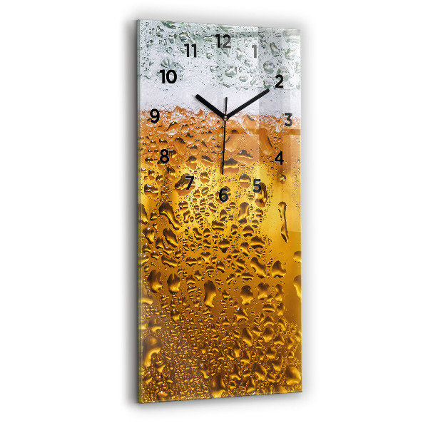 Vertical wall clock A mug of beer