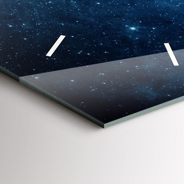 Vertical wall clock Earth and Galaxy – NASA