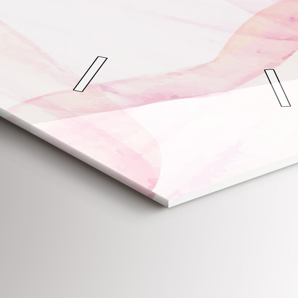 Vertical wall clock Watercolor petals