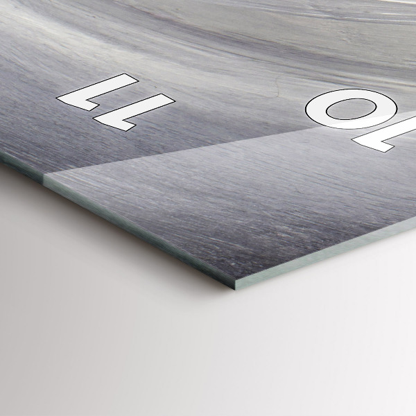 Vertical wall clock Raven in the moonlight