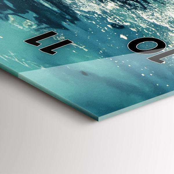 Vertical wall clock Swimming elephant in the ocean