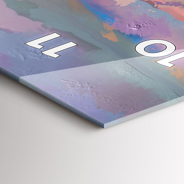 Vertical wall clock Sunflower Field