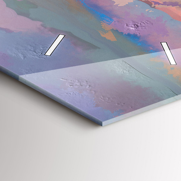 Vertical wall clock Sunflower Field