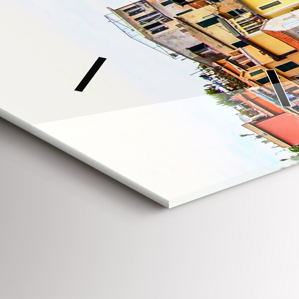 Vertical wall clock Cinque Terre Coast