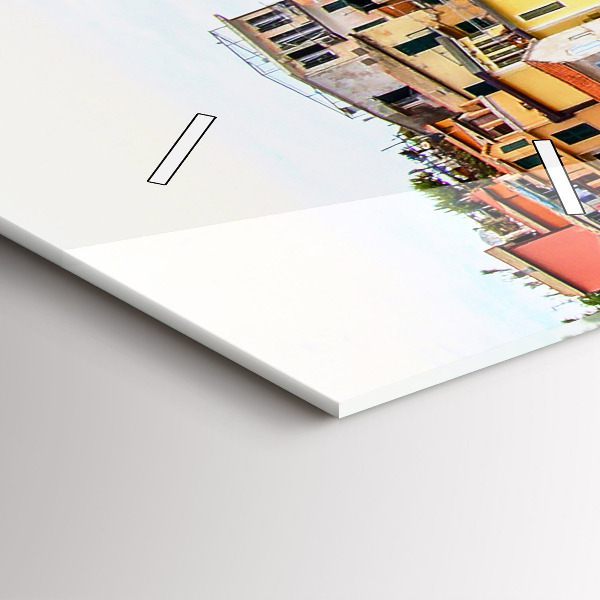 Vertical wall clock Cinque Terre Coast