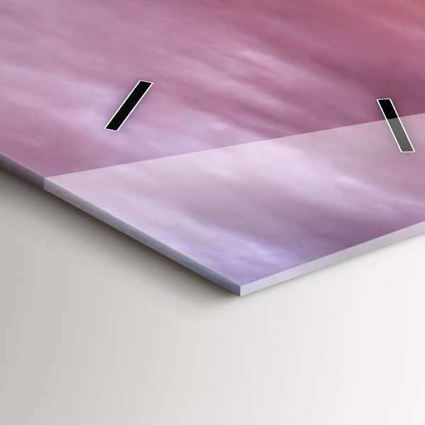 Vertical wall clock Old windmill in Santorini