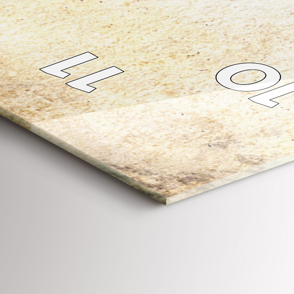 Vertical wall clock Abstract portrait of a woman