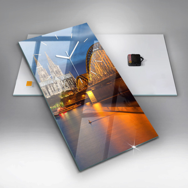 Vertical wall clock Bridge in Germany