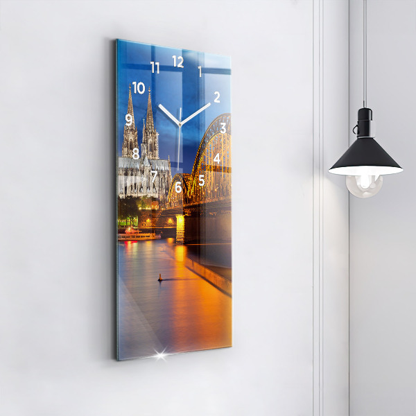 Vertical wall clock Bridge in Germany