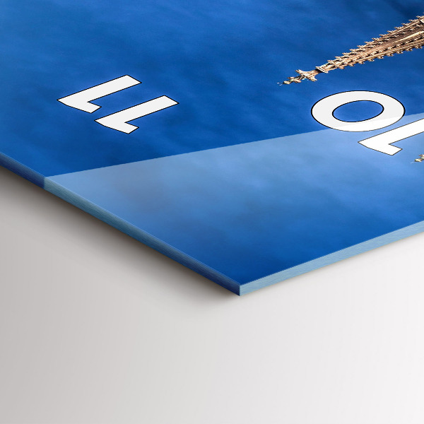 Vertical wall clock Bridge in Germany